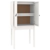 Skříň highboard bílá 60 x 40 x 120 cm masivní borové dřevo