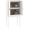 Skříň highboard bílá 60 x 40 x 120 cm masivní borové dřevo