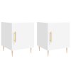 Noční stolky 2 ks bílé 40 x 40 x 50 cm kompozitní dřevo
