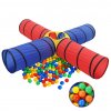 Dětský tunel na hraní s 250 míčky vícebarevný