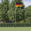 Vlajka Německa a stožár 6,23 m hliník