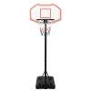 Basketbalový koš bílý 237–307 cm polyethylen 93652