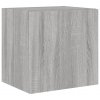 Nástěnné TV skříňky s LED 2 ks šedé sonoma 40,5 x 35 x 40 cm