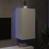 Nástěnná TV skříňka s LED osvětlením bílá 40,5 x 35 x 80 cm