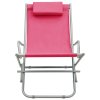 Houpací křesla 2 ks ocel růžová