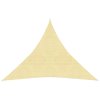 Stínicí plachta 160 g/m² béžová 4,5 x 4,5 x 4,5 m HDPE