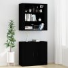 Skříň highboard černá kompozitní dřevo