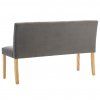 Lavice 140 cm šedá samet 288576