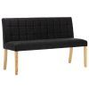 Lavice 140 cm černá samet 288575