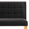 Lavice 140 cm černá samet 288575