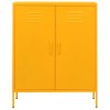 Úložná skříň hořčicově žlutá 80 x 35 x 101,5 cm ocel