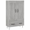 Skříň highboard šedá sonoma 69,5 x 31 x 115 cm kompozitní dřevo
