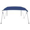 Bimini stříška se 4 oblouky modrá 243 x 196 x 137 cm 92371