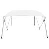 Bimini stříška se 4 oblouky bílá 243 x 196 x 137 cm 92368