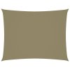 Stínící plachta oxfordská látka obdélníková 3 x 4,5 m béžová