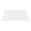 Stínící plachta oxfordská látka čtvercová 6 x 6 m bílá