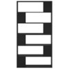 Knihovna / dělicí stěna černá 100 x 24 x 188 cm