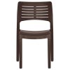Zahradní židle 2 ks mocca polypropylen