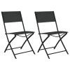 3dílný bistro set ocel černý 318765