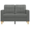 2místná pohovka tmavě šedá 120 cm textil