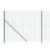 Drátěný plot s přírubami zelený 2,2 x 25 m 154175