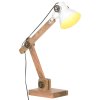 Industriální stolní lampa bílá kulatá 58 x 18 x 90 cm E27