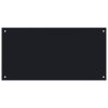 vidaXL Kuchyňský panel černý 100 x 50 cm tvrzené sklo