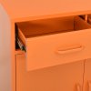 Úložná skříň oranžová 80 x 35 x 101,5 cm ocel