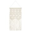 Nástěnný závěs macramé 40 x 80 cm bavlna