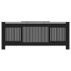 Kryt na radiátor MDF černý 205 cm