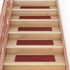 Samolepící nášlapy na schody obdélníkové 15 ks 76x20 cm červené