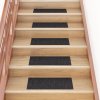 Samolepící nášlapy na schody obdélníkové 15 ks 60 x 25 cm černé