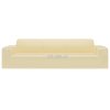 Strečový potah na čtyřmístnou pohovku krémový polyester žerzej