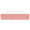 Taštičková matrace střední tvrdost růžová 100 x 200 x 20 cm samet