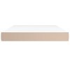 Taštičková matrace střední tvrdost cappuccino 140 x 190 x 20 cm umělá kůže