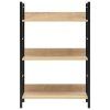 Knihovna se 3 policemi dub 60 x 27,6 x 90,5 cm kompozitní dřevo 288219