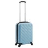 Skořepinový kufr na kolečkách modrý ABS