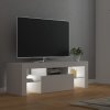 TV skříňka s LED osvětlením bílá 120 x 35 x 40 cm