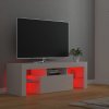 TV skříňka s LED osvětlením bílá 120 x 35 x 40 cm