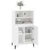 Skříň highboard bílá 60 x 36 x 110 cm kompozitní dřevo