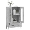 Skříň highboard betonově šedá 69,5x31x115 cm kompozitní dřevo