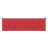Poduška na zahradní lavici červená 180x50x3 cm oxfordská látka