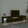 TV skříňka s LED osvětlením černá 215x36,5x40 cm