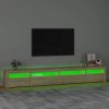TV skříňka s LED osvětlením dub sonoma 270 x 35 x 40 cm