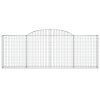 Klenuté gabionové koše 30ks 300x30x100/120cm pozinkované železo