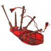 Dětské skotské dudy horalské červený tartan Royal Steward