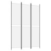 3dílný paraván bílý 150x220 cm textil