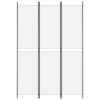 3dílný paraván bílý 150x220 cm textil