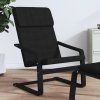 Relaxační židle černá textil 351058