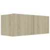 TV stolek dub sonoma 80x30x30 cm kompozitní dřevo